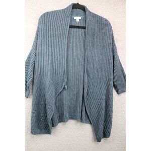 Pure Jill 3/4 Sleeve Open Front Cardigan Sweater-Size Medium-Beachy-Open Knit